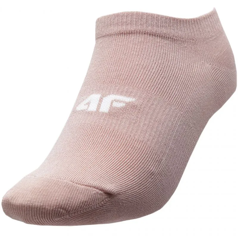 4F Womens Everyday Socks - White/Cream/Pink