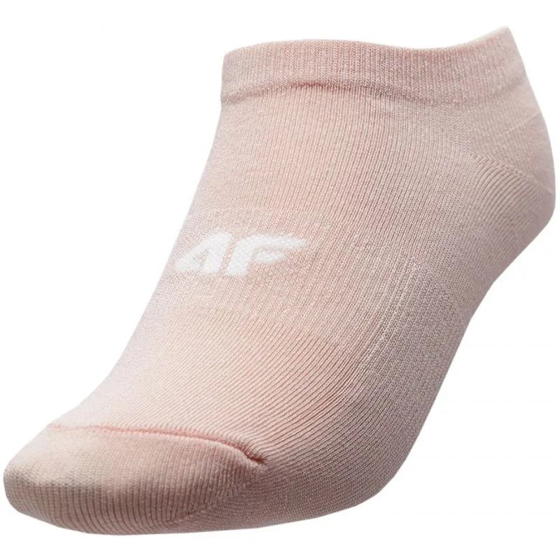 4F Womens Everyday Socks - White/Cream/Pink