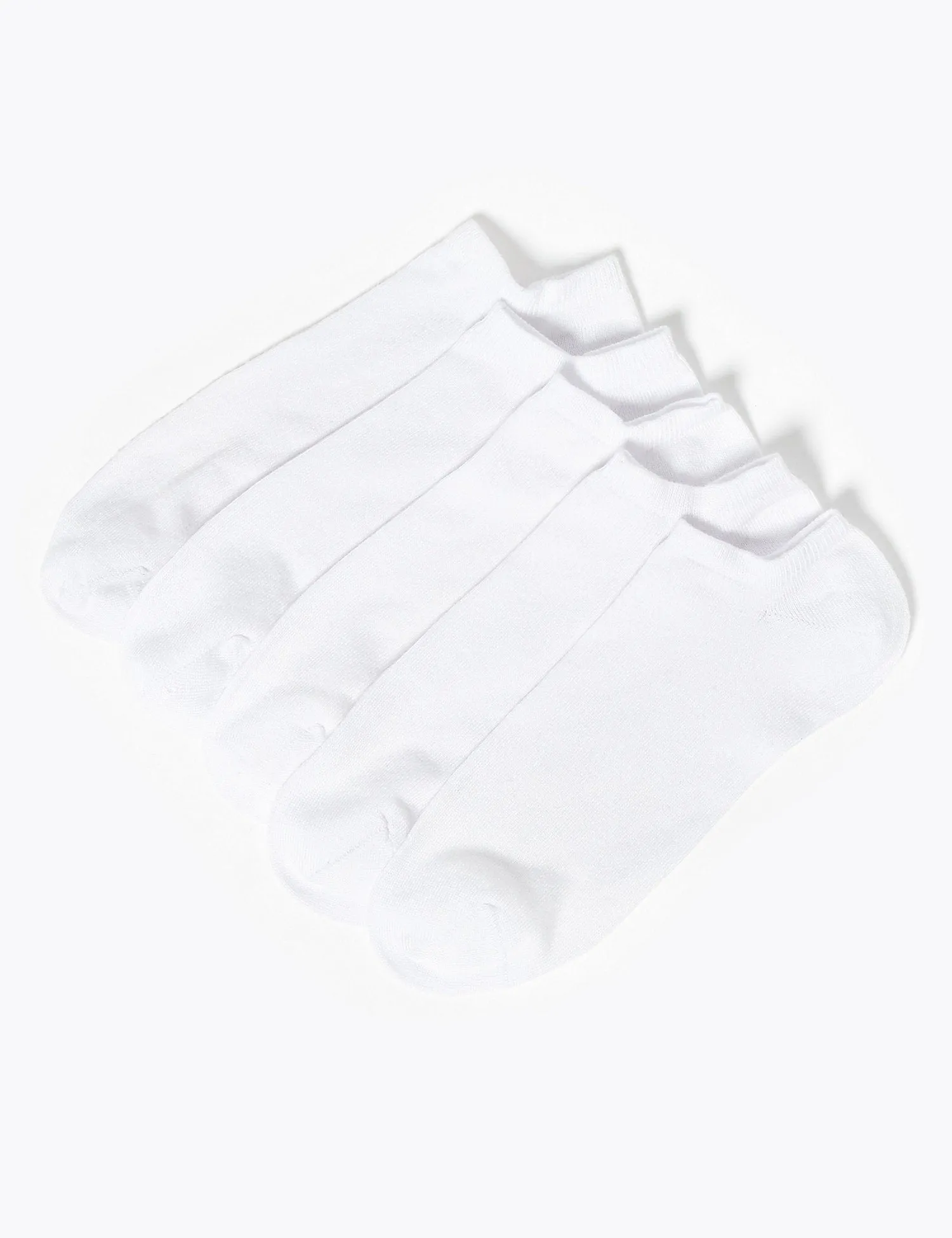 5 Pair Pack Supersoft Trainer Liner Socks