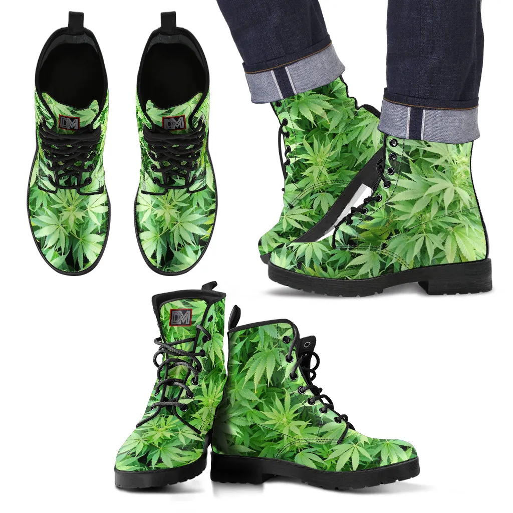 [50% OFF] Dank Master Green Weed Boots