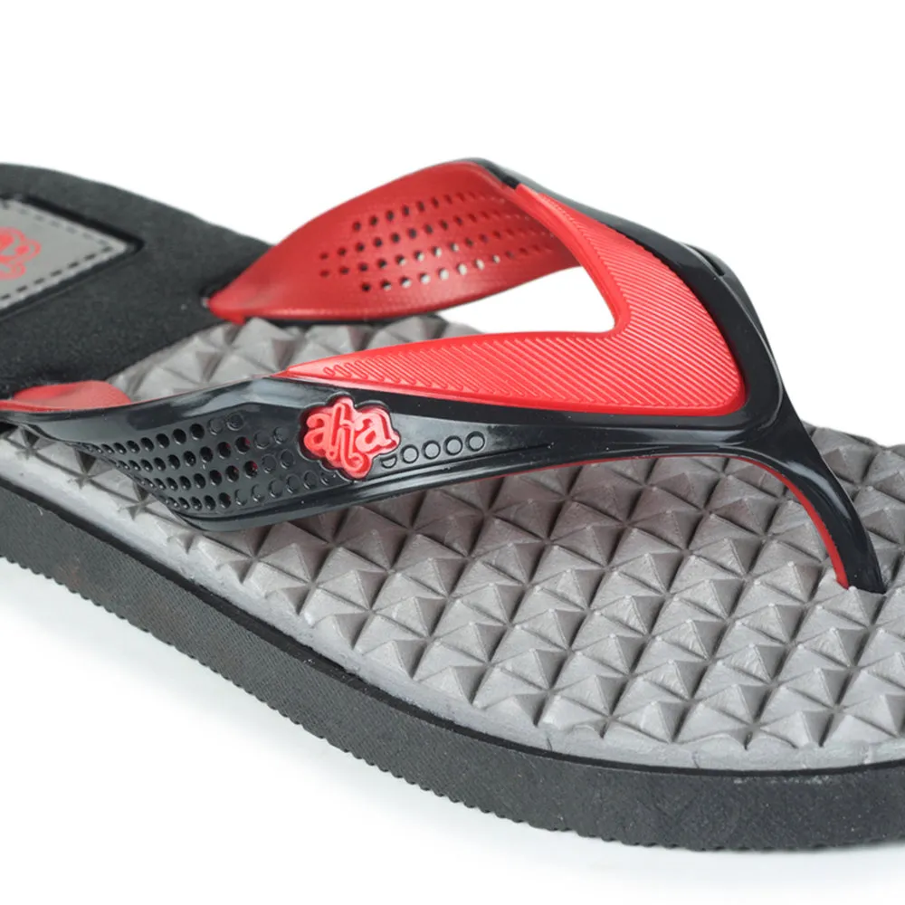 A-HA Casual Red Flip-Flop For Men HUNK-1 By Liberty