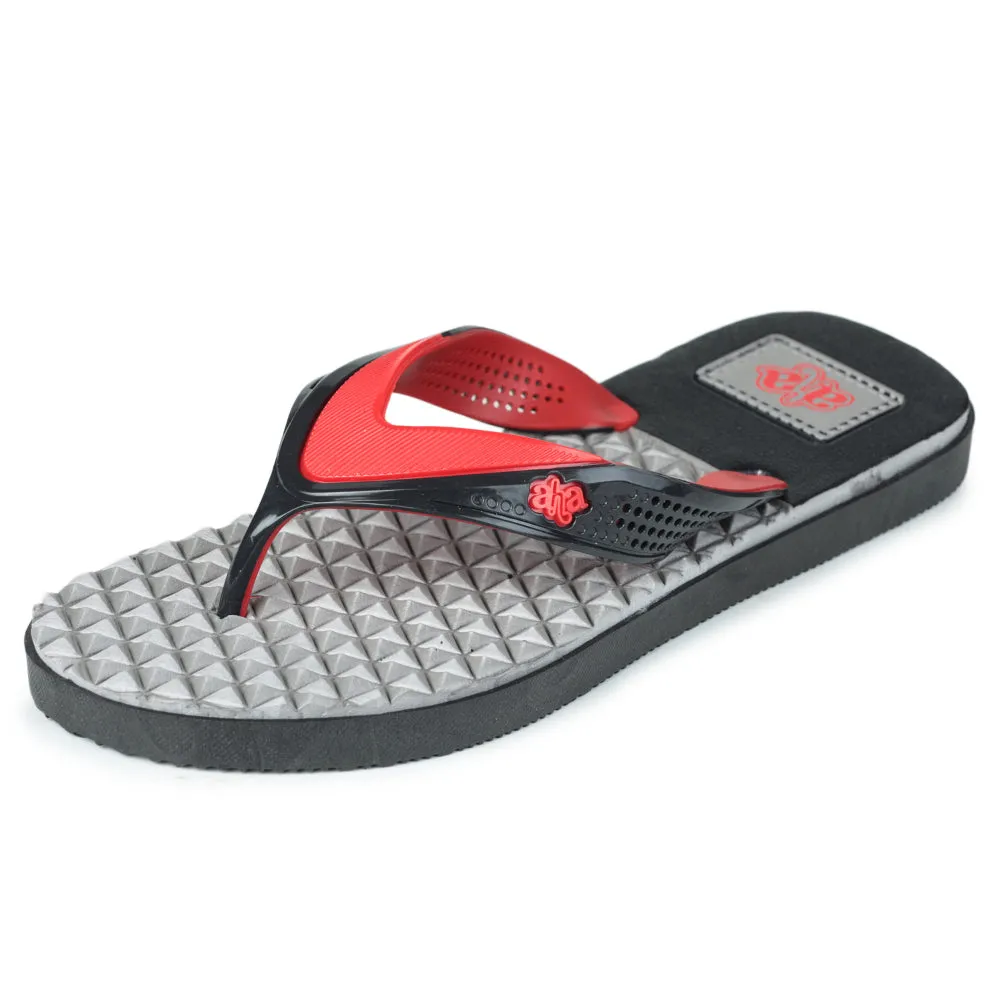 A-HA Casual Red Flip-Flop For Men HUNK-1 By Liberty