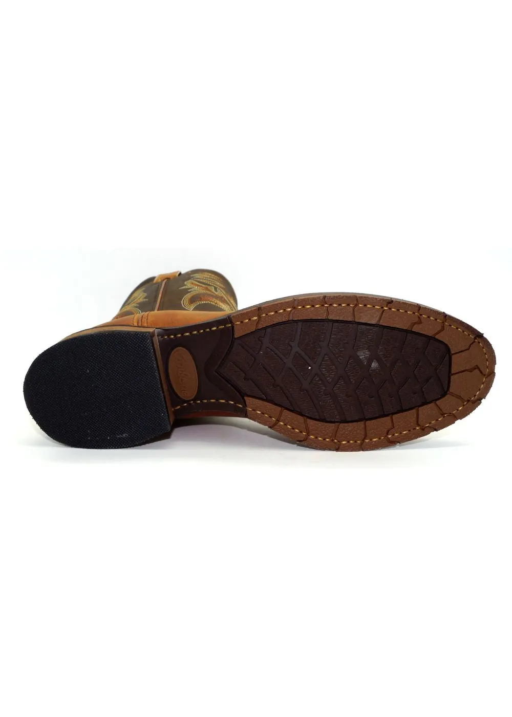 'Abilene' Men's 11" Cowhide Round Toe - Tan / Brown