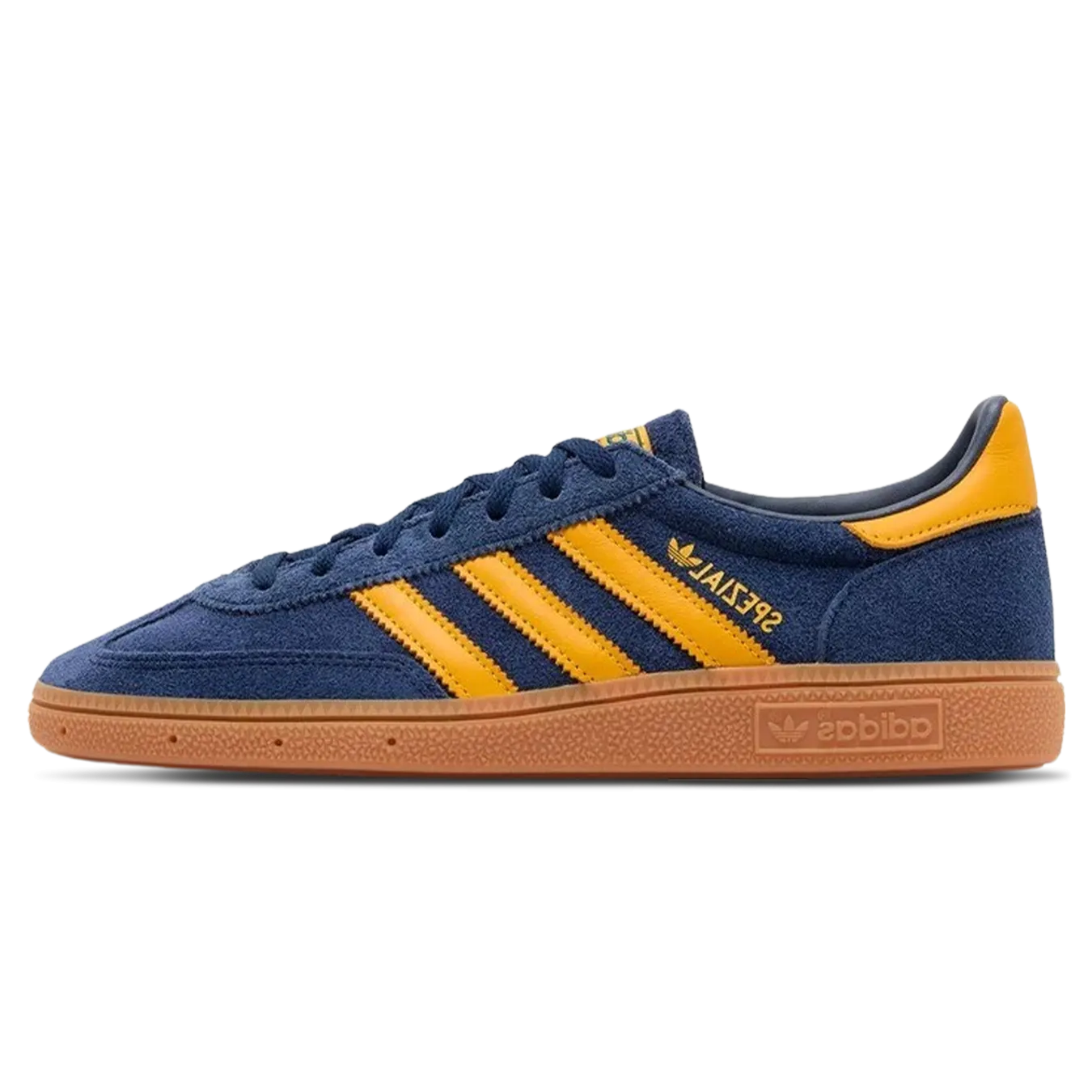 Optimized product title for e-commerce: adidas Handball Spezial in Night Indigo and Crew Yellow