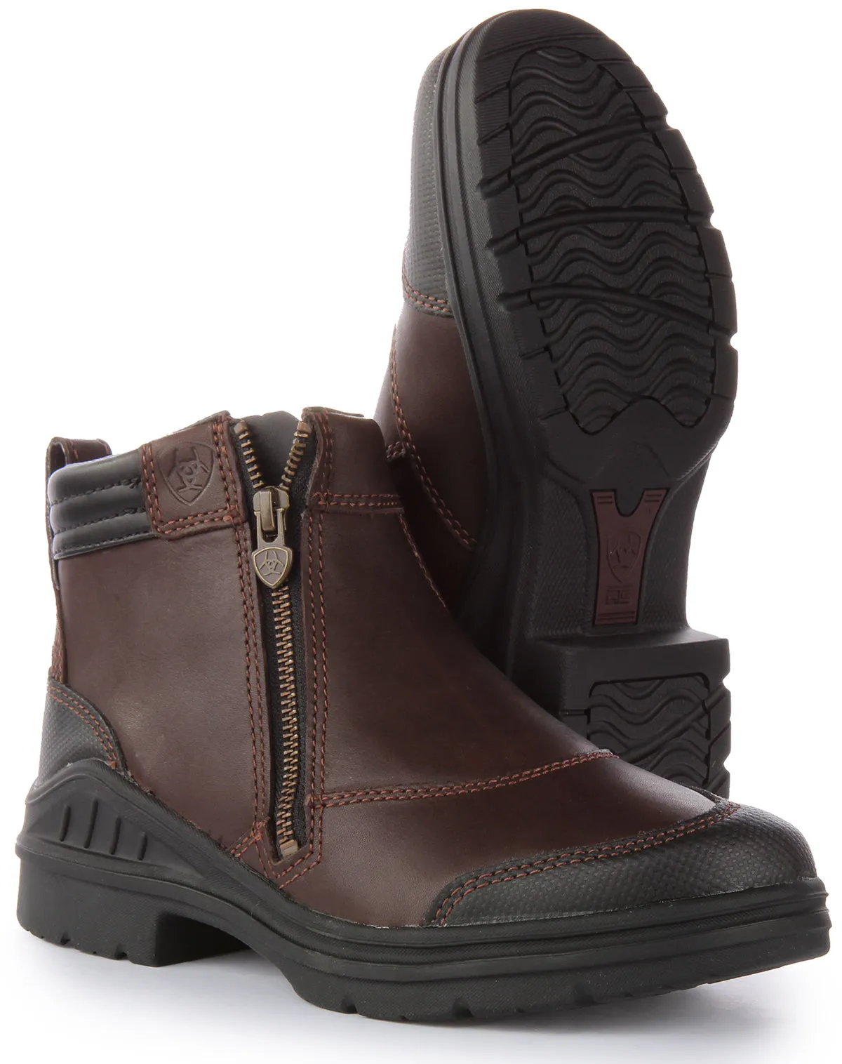 Ariat Barnyard Side Z In Dark Brown For Women