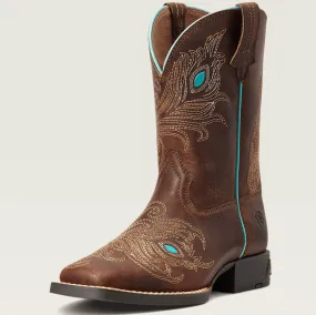 Ariat Children's/Youth Bright Eyes II Brown Square Toe Western Cowboy Boot 10040257