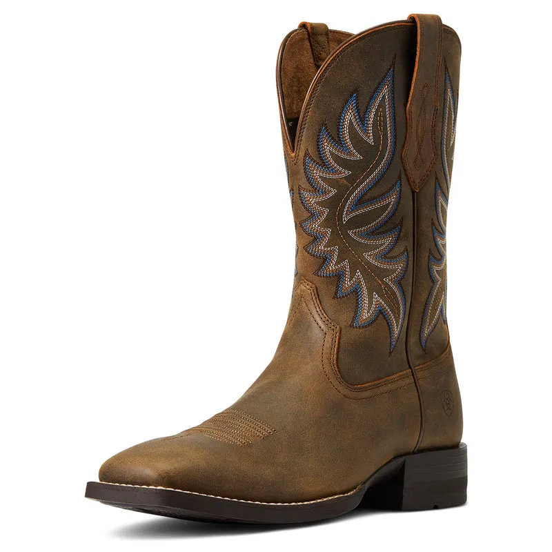 'Ariat' Men's 11" Brander Western Square Toe - Bear Brown