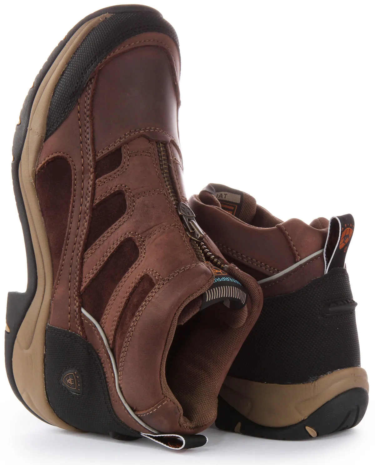 Ariat Terrain Zip H20 In Brown Black For Women