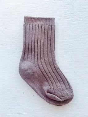 Baby Rib Sock Cocoa