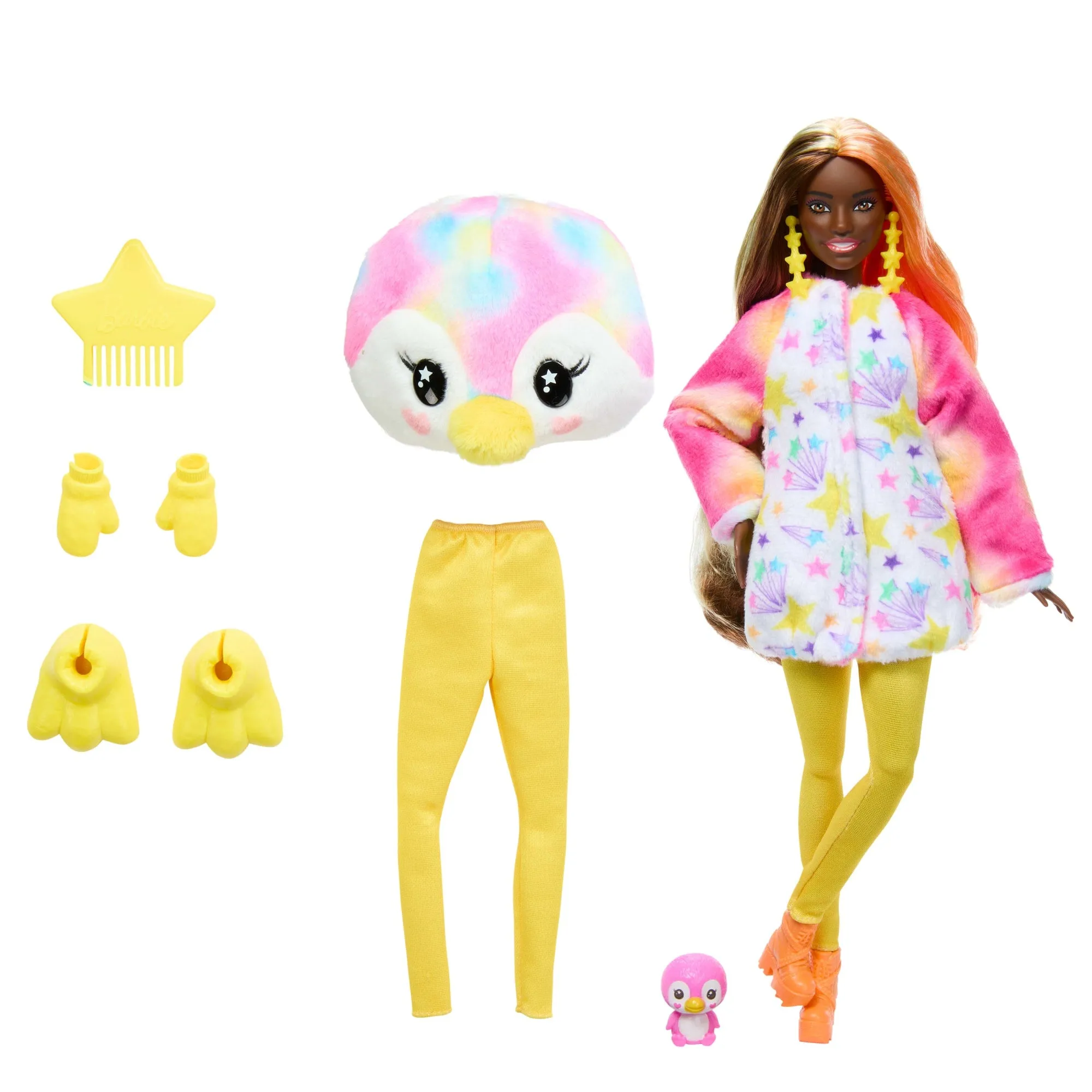 Barbie Cutie Reveal Penguin Doll & Accessories, Color Dream Series With 10 Surprises