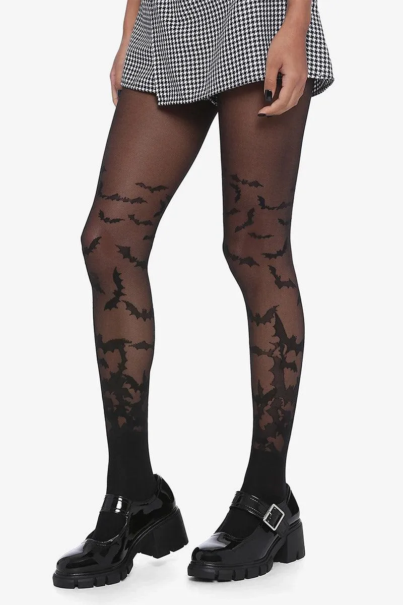 Bat Wing Sheer Tights