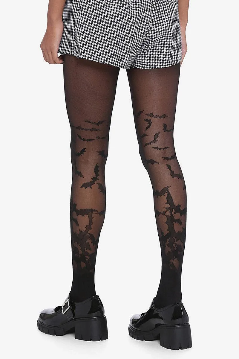 Bat Wing Sheer Tights