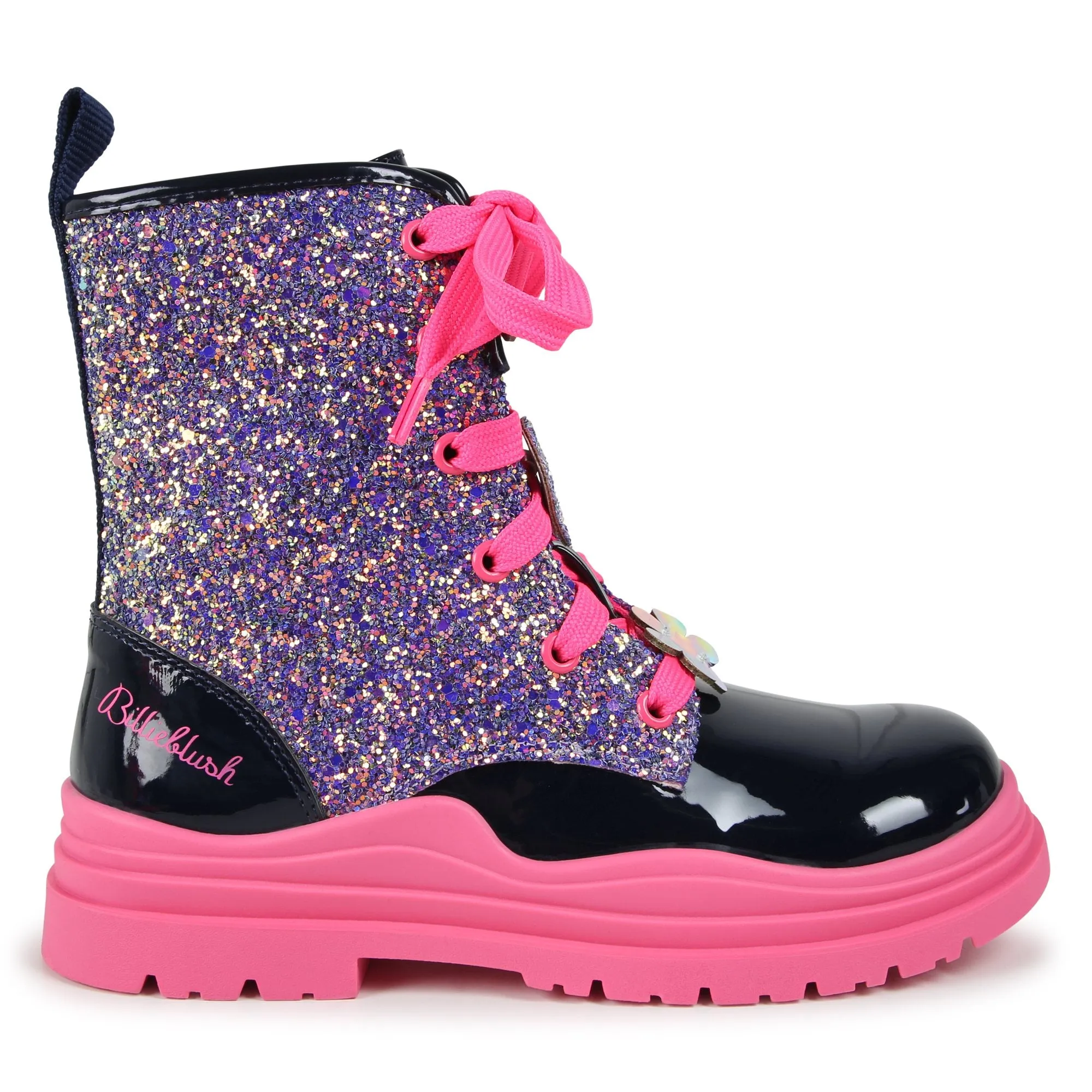 Billieblush Girls Pink And Navy Ankle Boots U20657