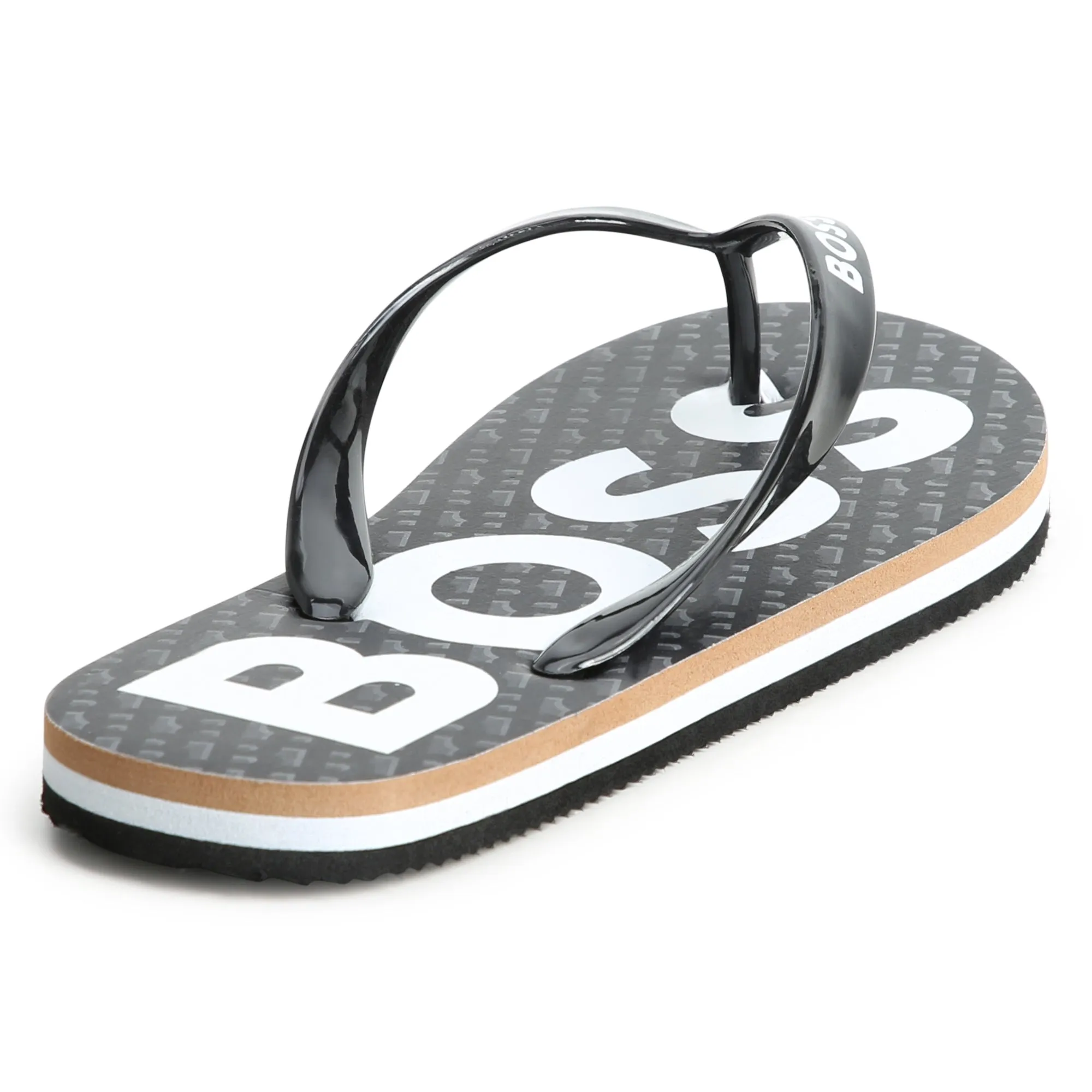 Black Logo Flip Flops