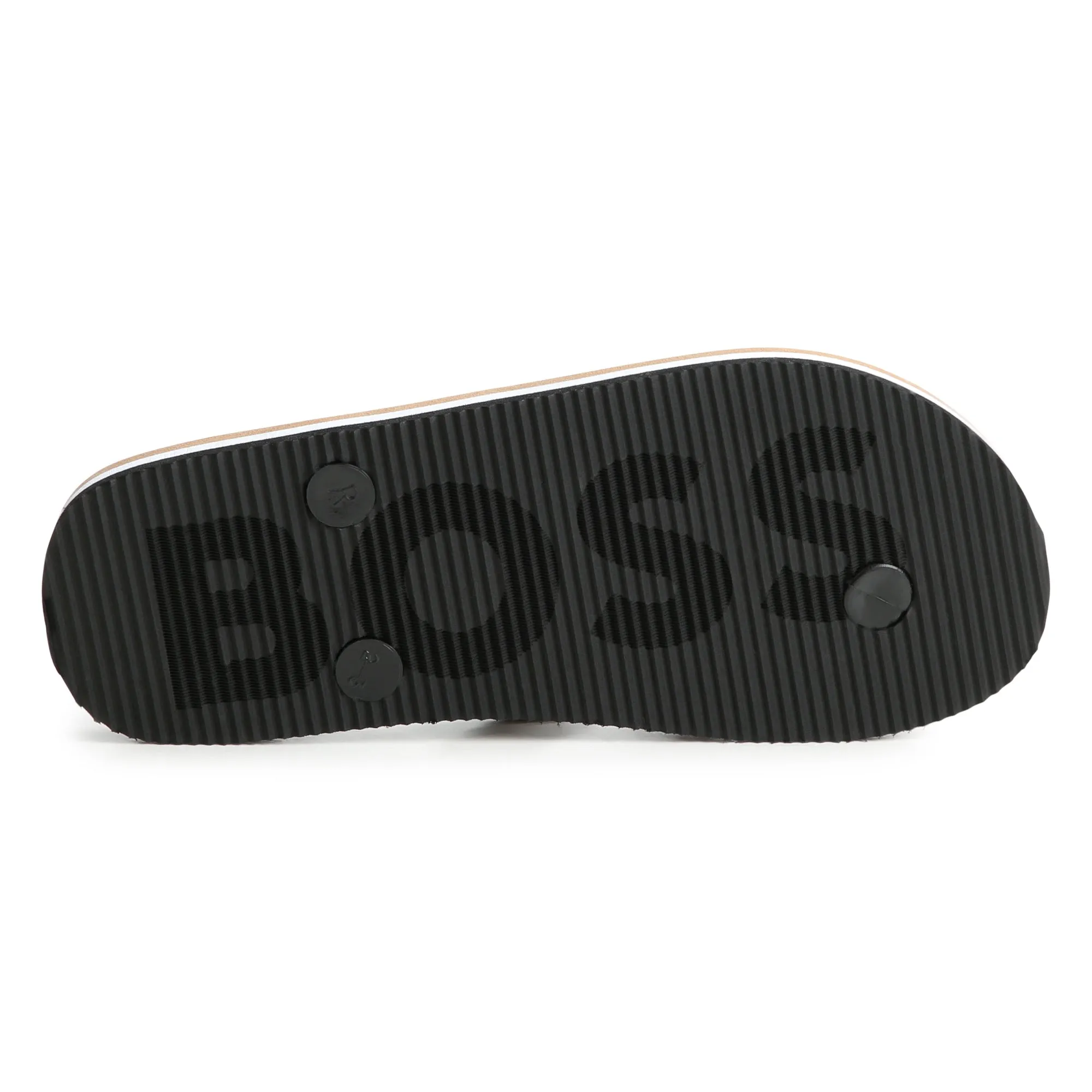 Black Logo Flip Flops