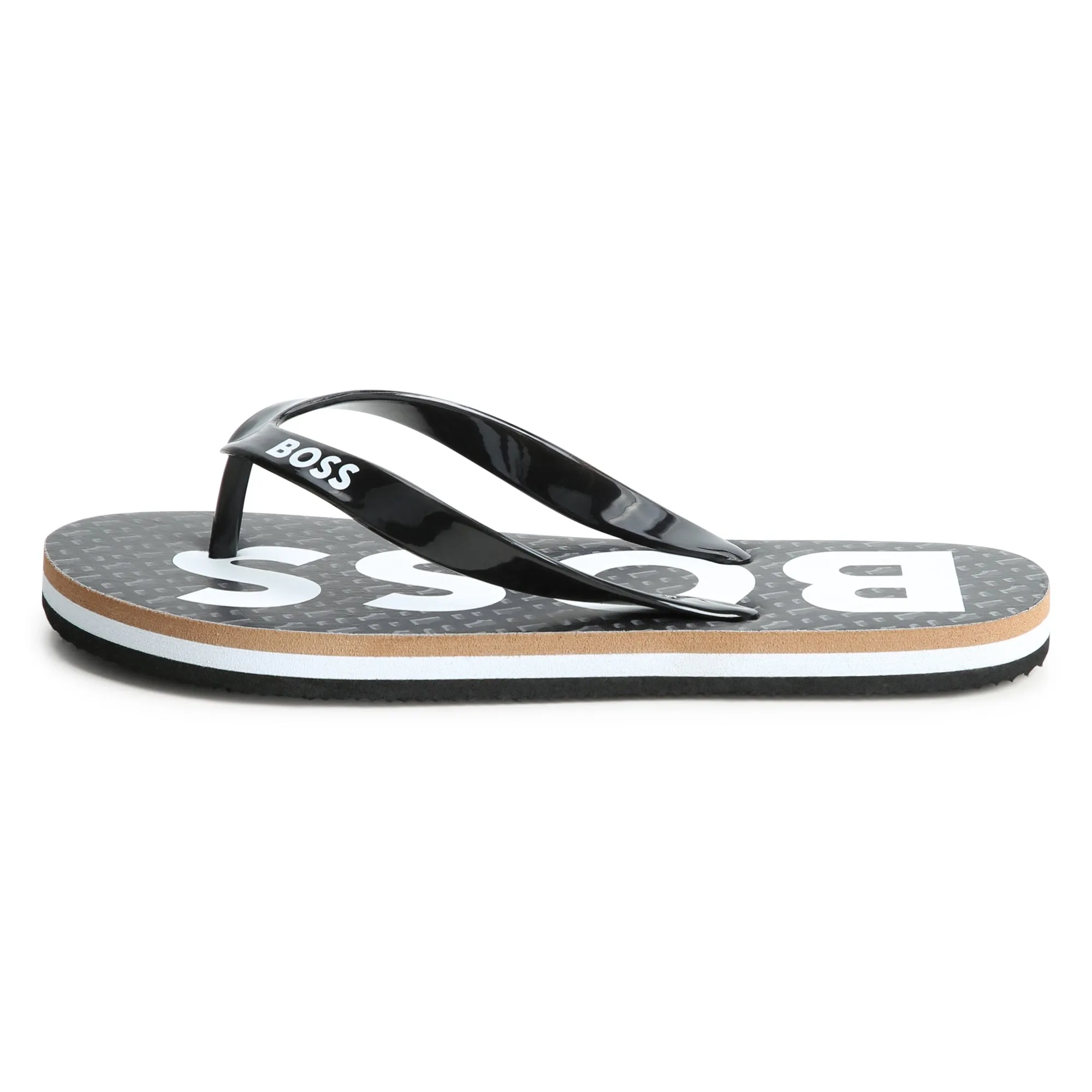 Black Logo Flip Flops