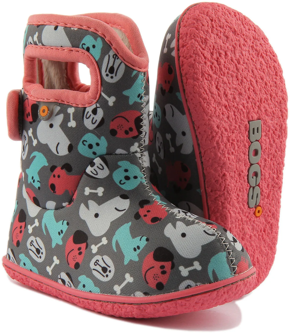 Bogs Baby Bogs Puppy In Grey For Infants