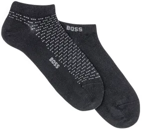 Boss 2 Pair Mini pattern Socks In Black