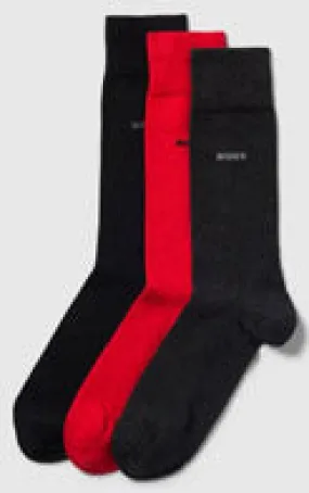 Boss 3 Pair Dress Sock In Boss Branding