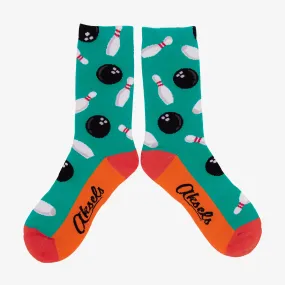 Bowling All Over Men's & Women's Crew Socks