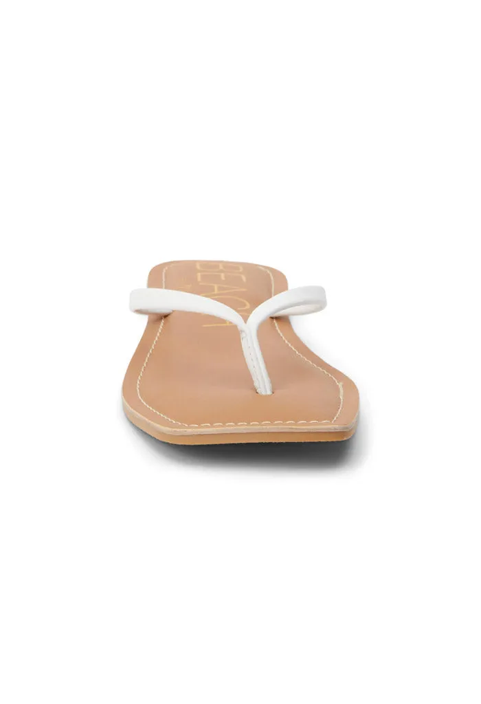 Bungalow Thong Sandal-White