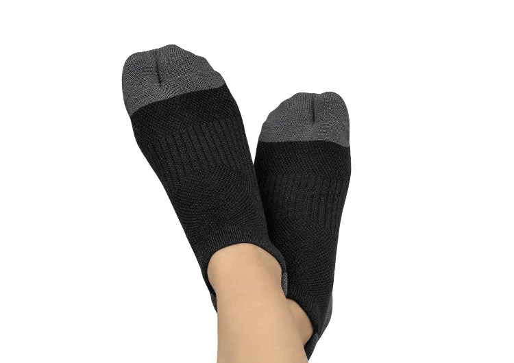 Bunion Relief, Padded Low Cut Socks - Black