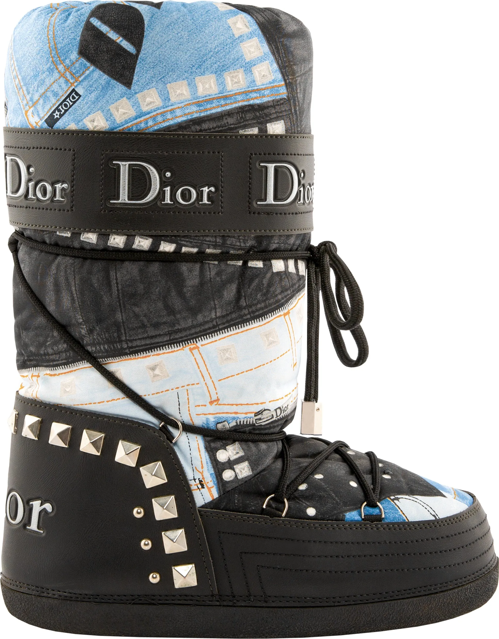 Christian Dior Trompe L'oeil Moon Boots