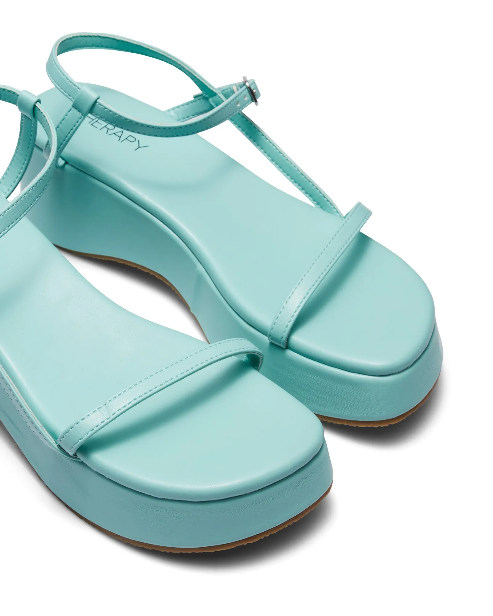 Claudia Platform Sandal Seafoam