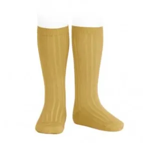 Condor Ribbed Socks -Mustard