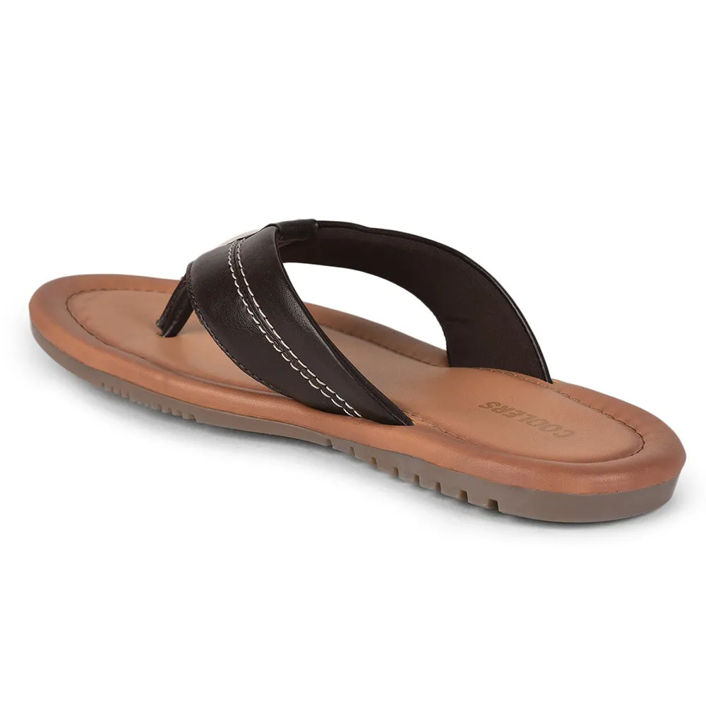 Coolers By Liberty CAROL Casual Brown Flip-Flop Slippers & Flip-Flop For Men