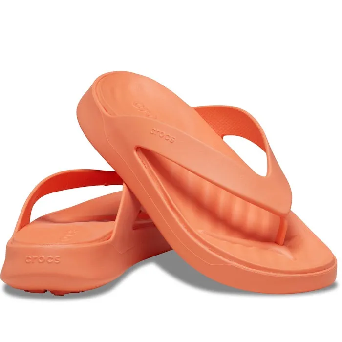 Crocs - Womens Getaway Strappy Flip Flop Sandal Sunkissed Orange