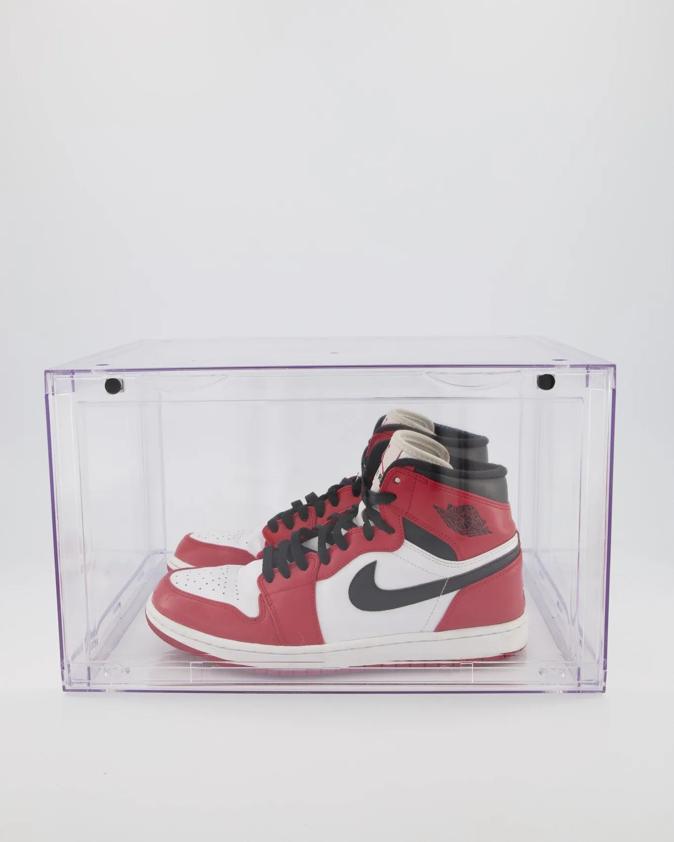 CT SNEAKER BOX SIDE DROP DISPLAY (2 BOXES) - ALL CLEAR ACRYLIC