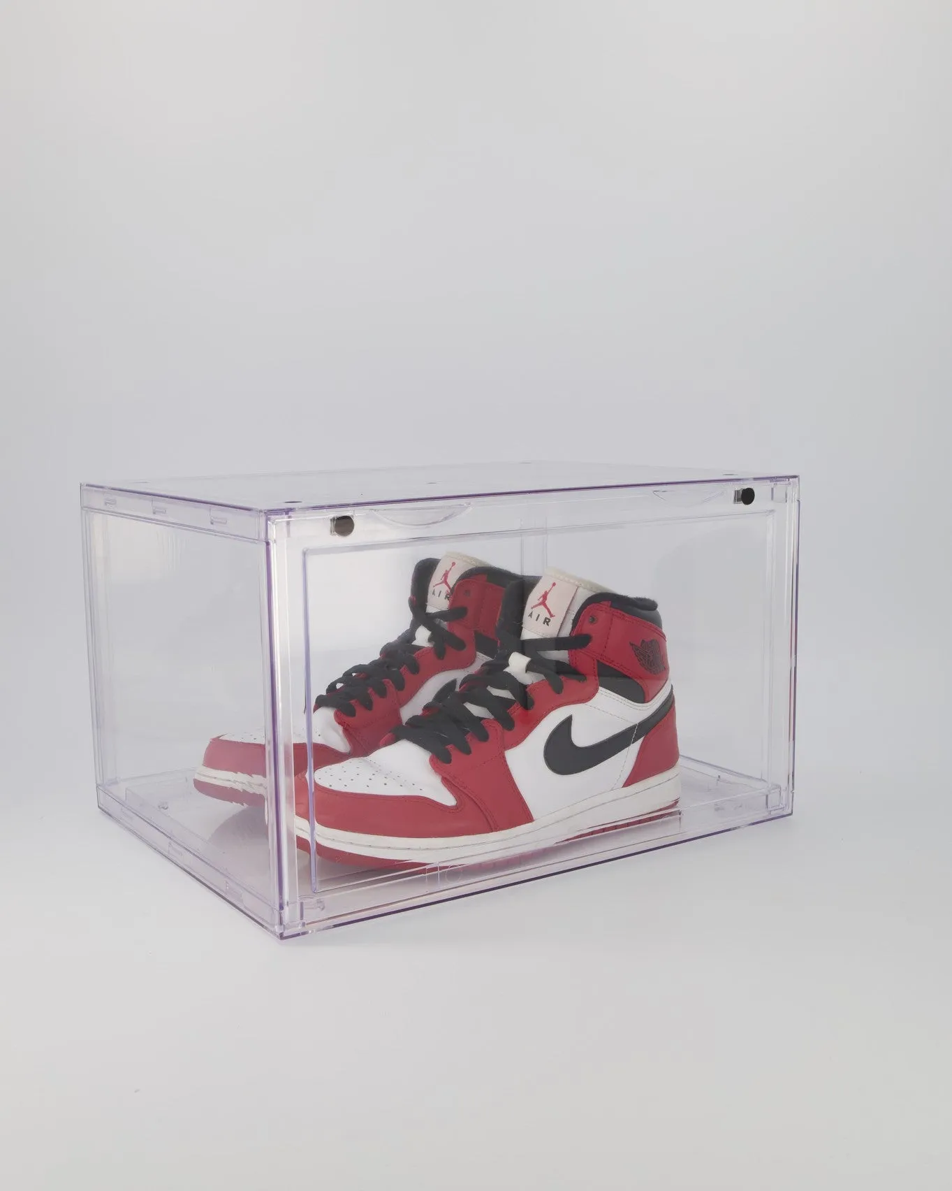 CT SNEAKER BOX SIDE DROP DISPLAY (2 BOXES) - ALL CLEAR ACRYLIC