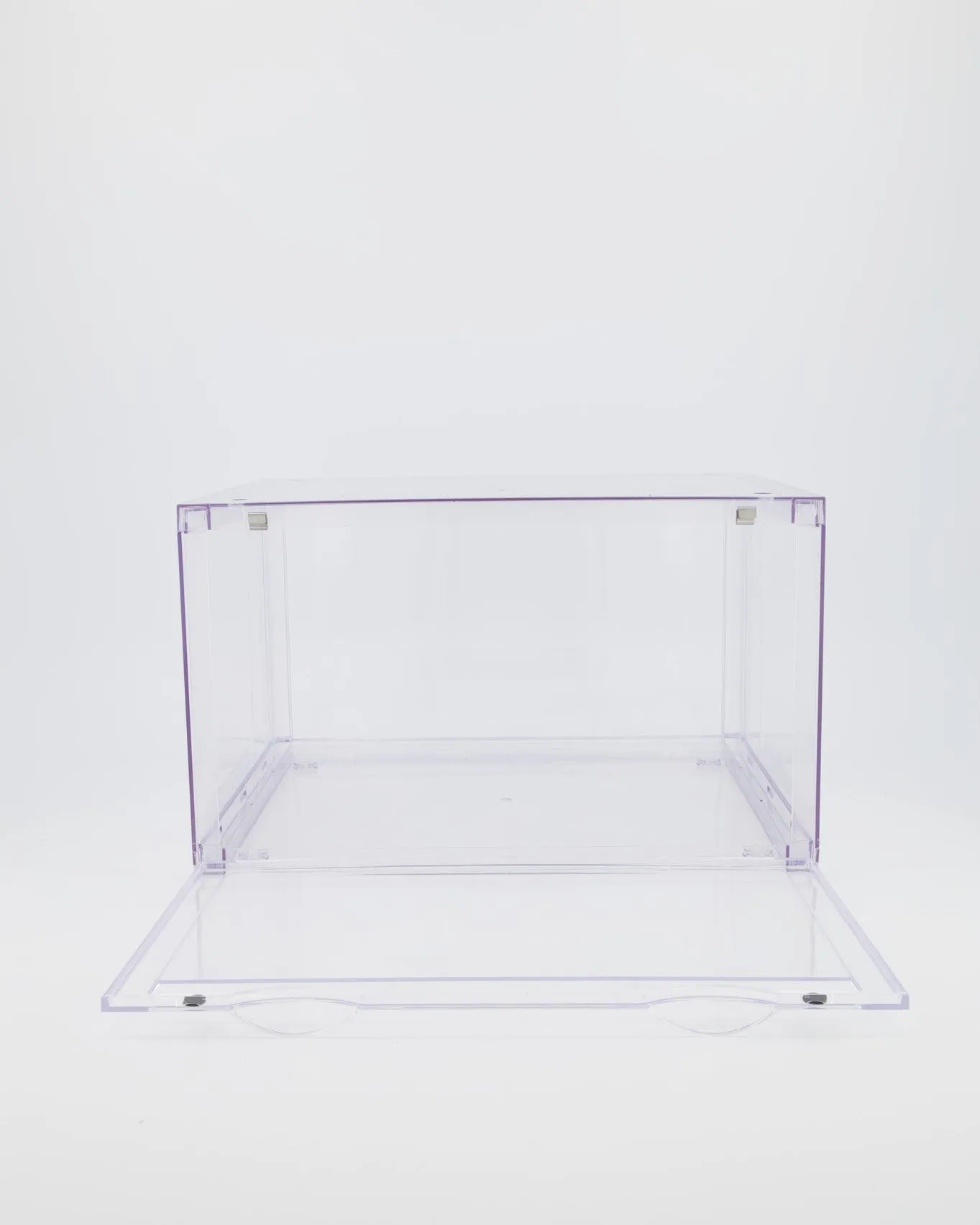 CT SNEAKER BOX SIDE DROP DISPLAY (2 BOXES) - ALL CLEAR ACRYLIC