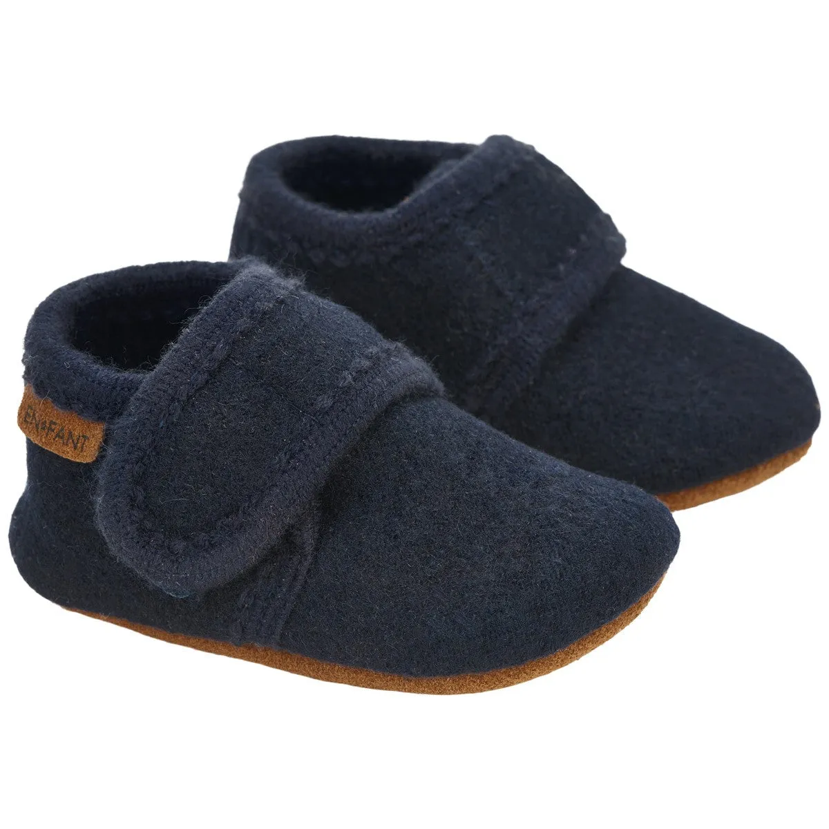 En Fant Wool Slippers - Navy