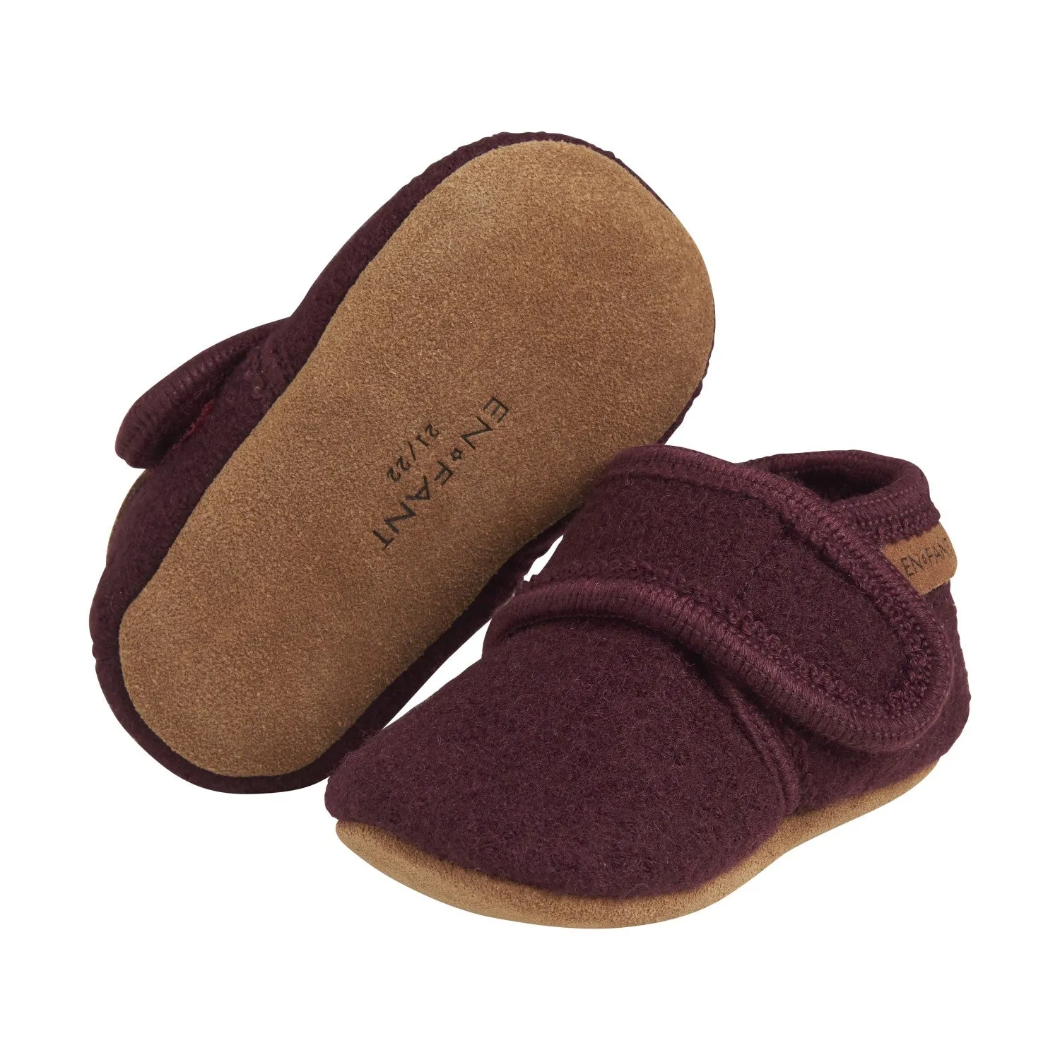 En Fant Wool Slippers - Wine