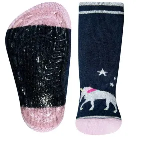 Ewers Navy Unicorn Anti Slip Socks 深藍獨角馬嬰兒防滑襪(12-18m)