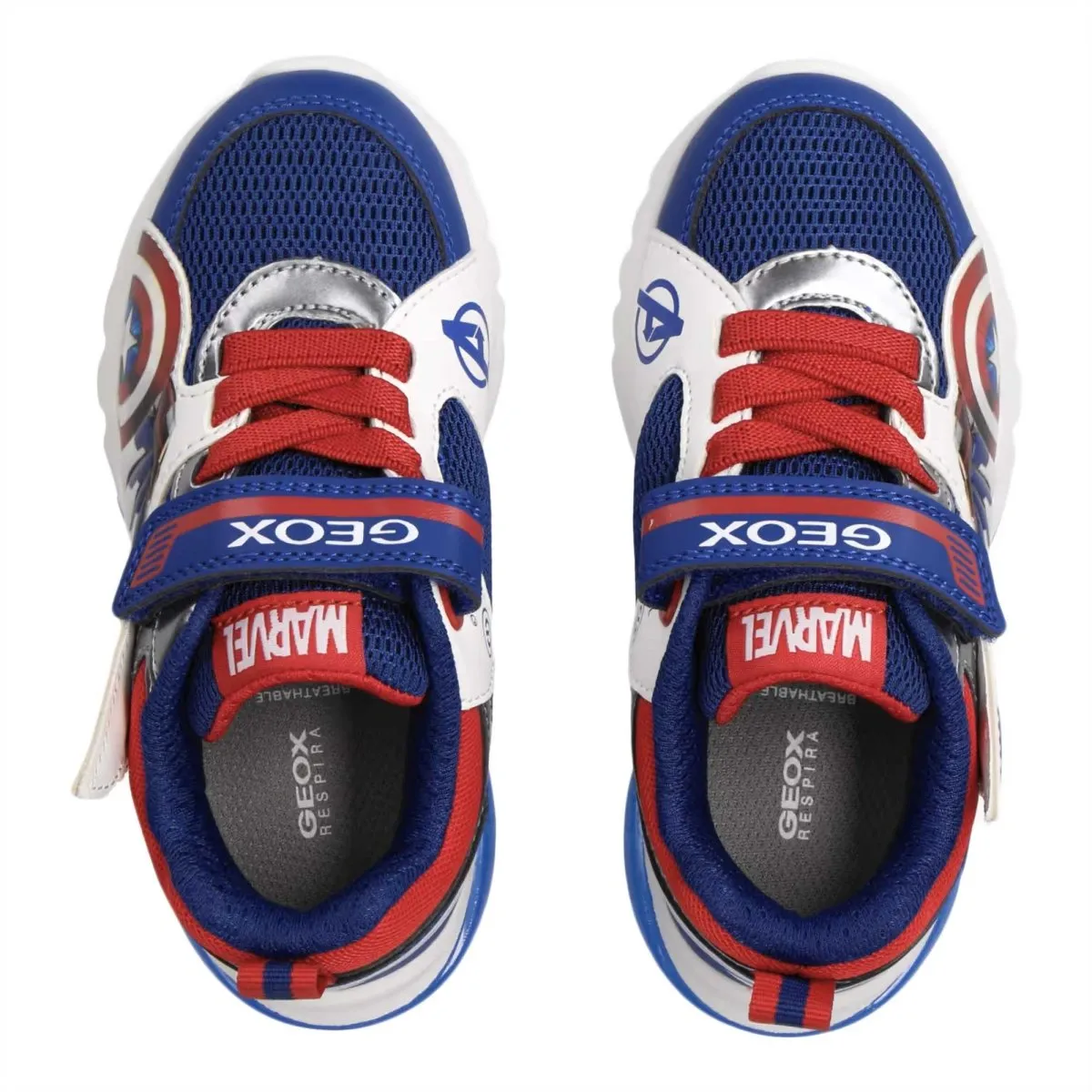 Sure, heres an optimized product title for the Geox boys shoes:

Geox Boys Light Up Ciberdron Blue/Red Shoes (Sizes 28-32)