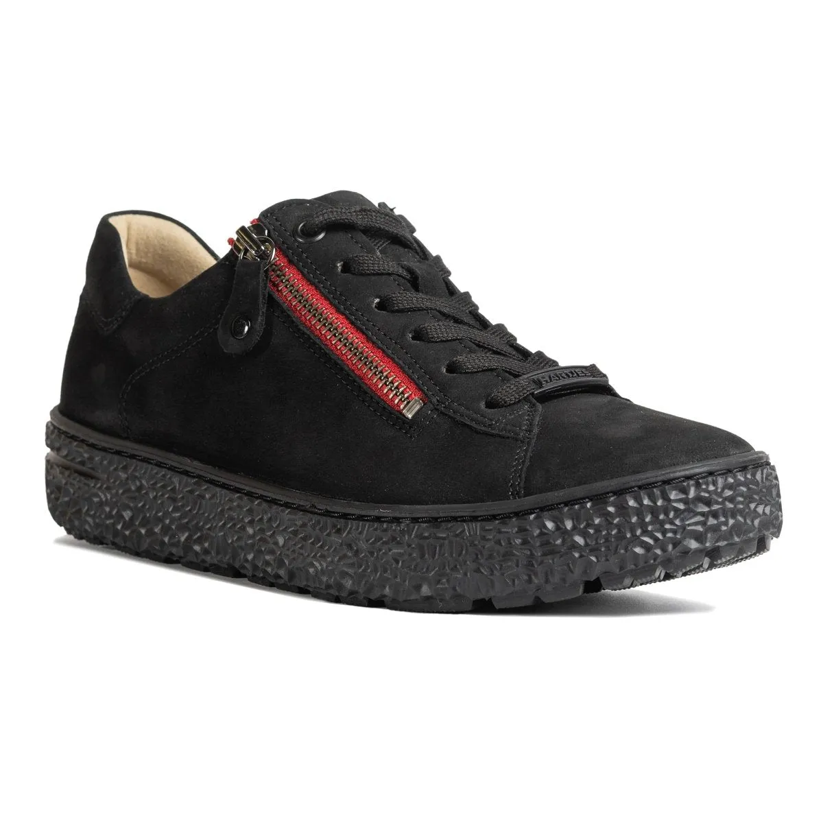 Hartjes Women's Phil Black/Red Nubuck