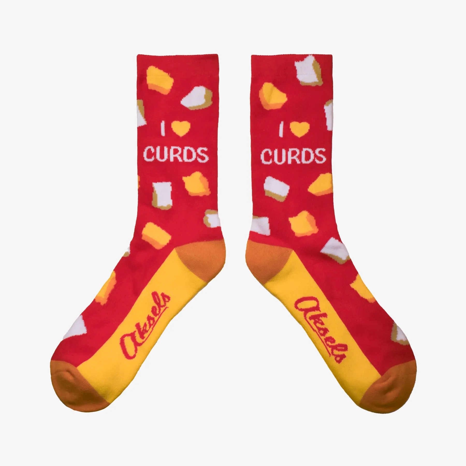 I Heart Curds Socks