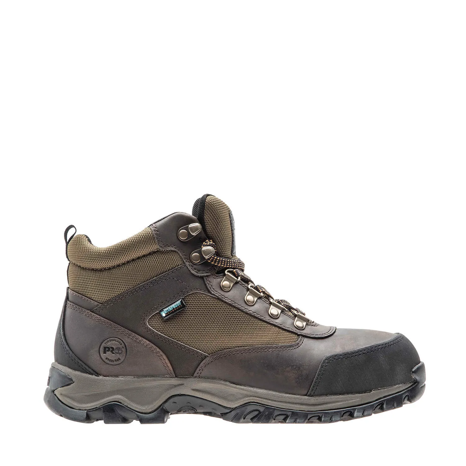 Keele Ridge Steel-Toe Waterproof Work Boot Brown