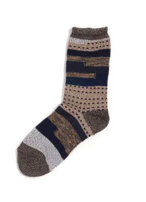 KOMON KOGIN | 84 Yarns Patchwork Socks | Beige