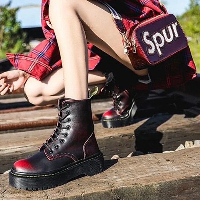 Lace up Platform Boots