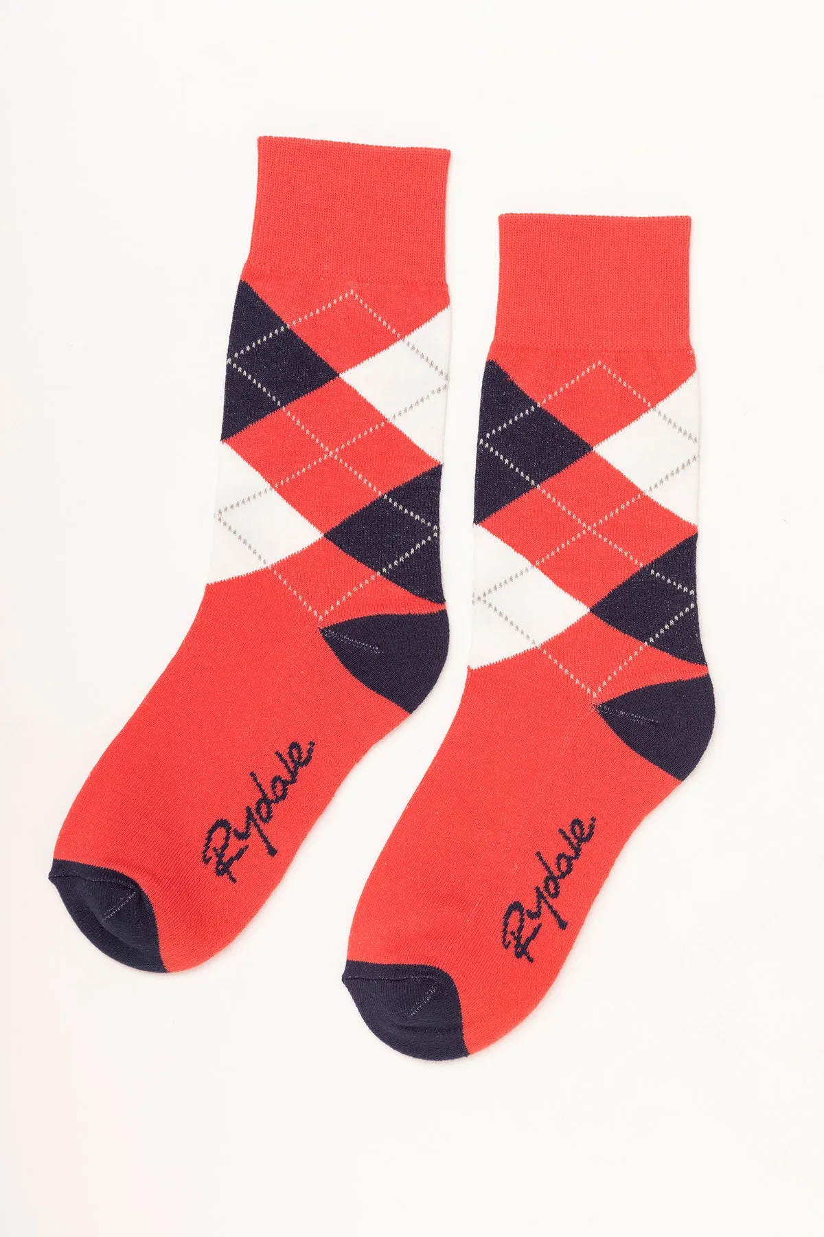 Ladies Argyle Ankle Socks