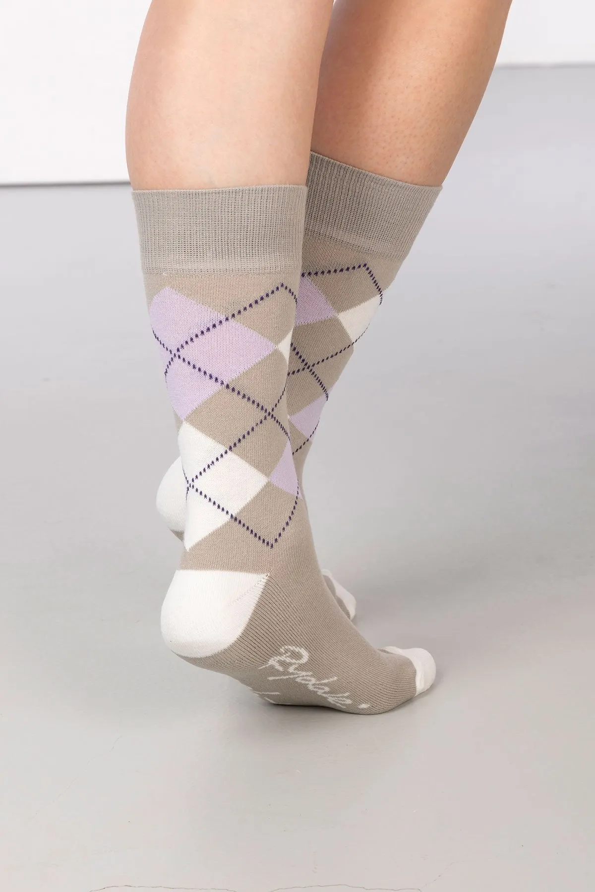 Ladies Argyle Ankle Socks