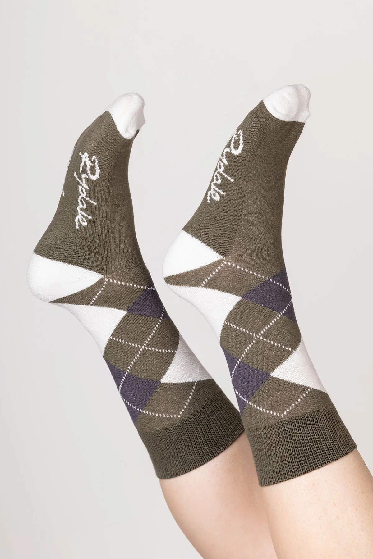 Ladies Argyle Ankle Socks