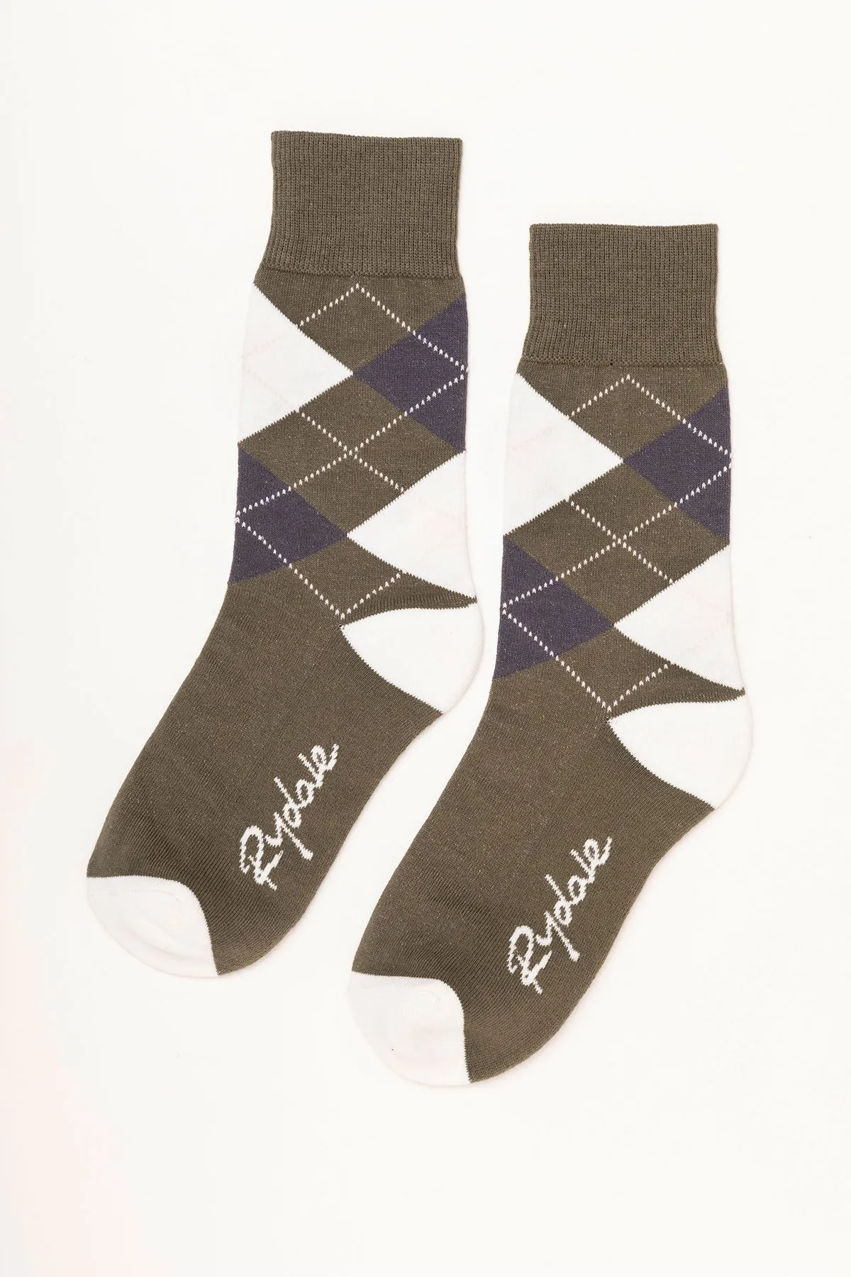 Ladies Argyle Ankle Socks