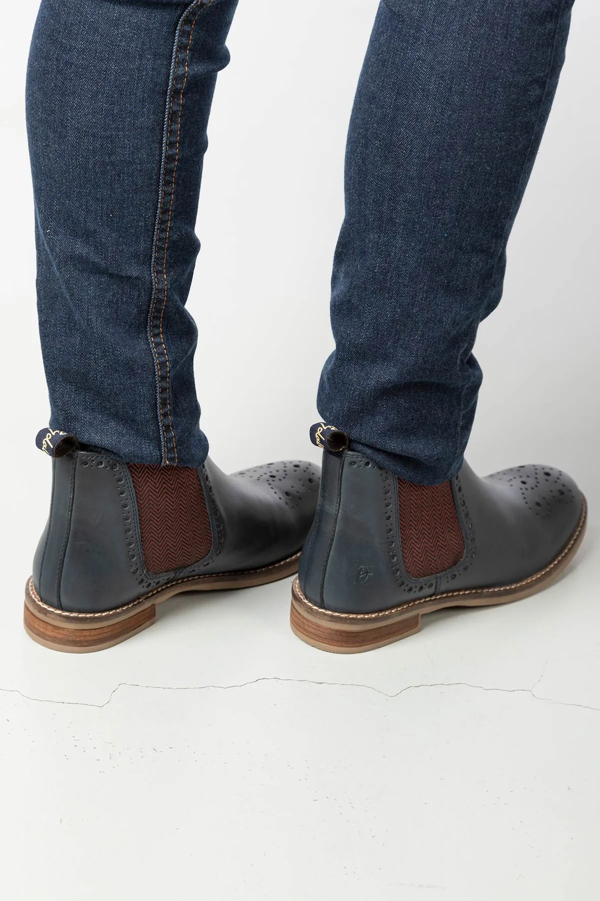 Ladies Brogue Chelsea Boots - Kirby