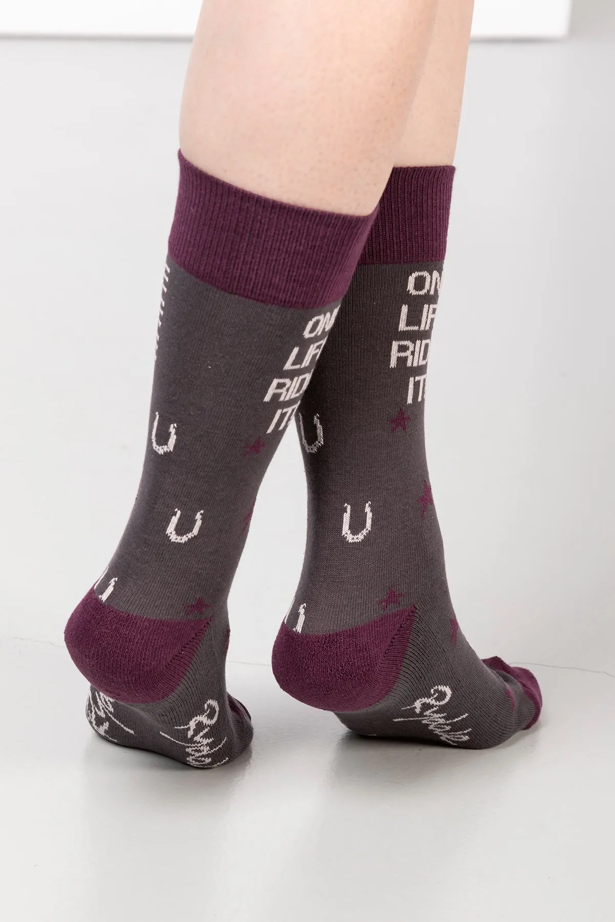 Ladies Slogan Ankle Socks