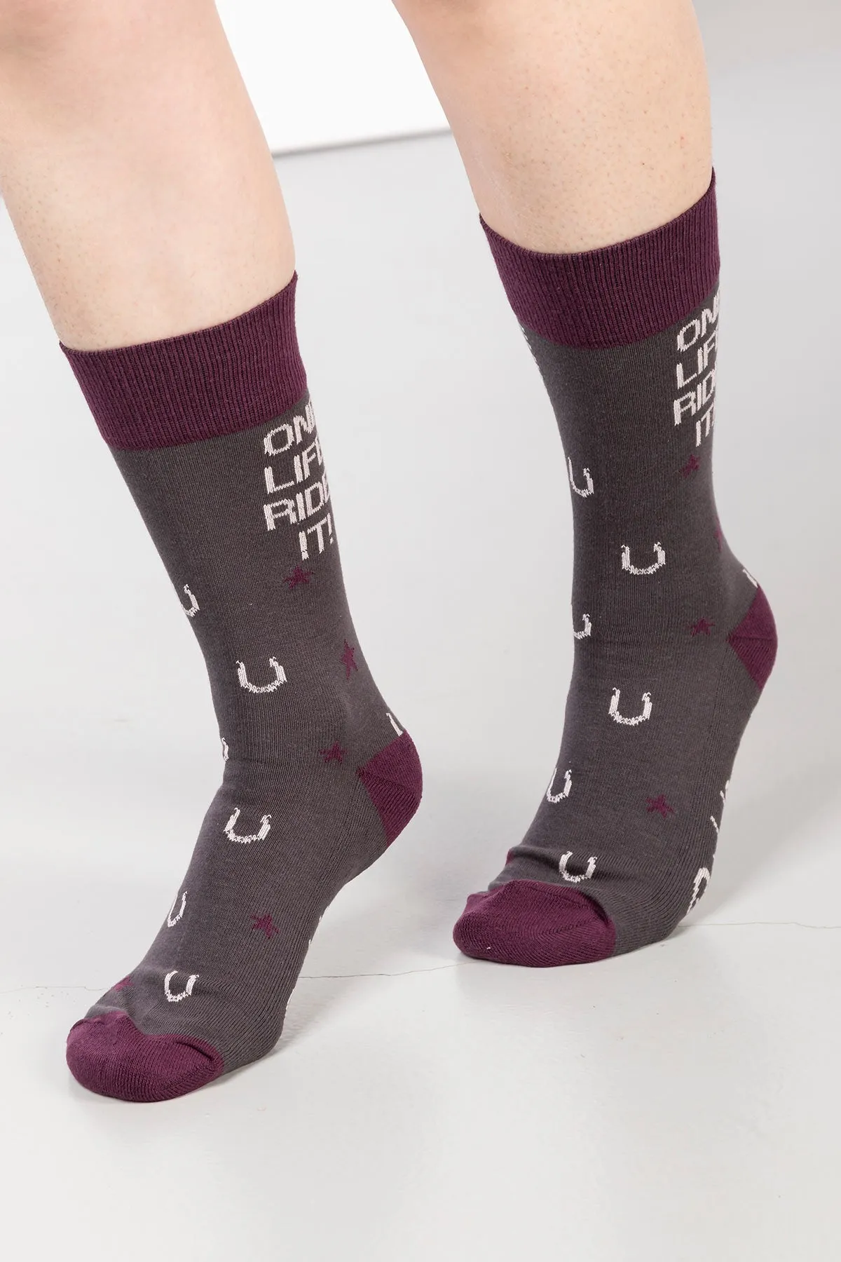 Ladies Slogan Ankle Socks